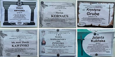W mijającym tygodniu odeszli od nas [6 - 12 czerwca]