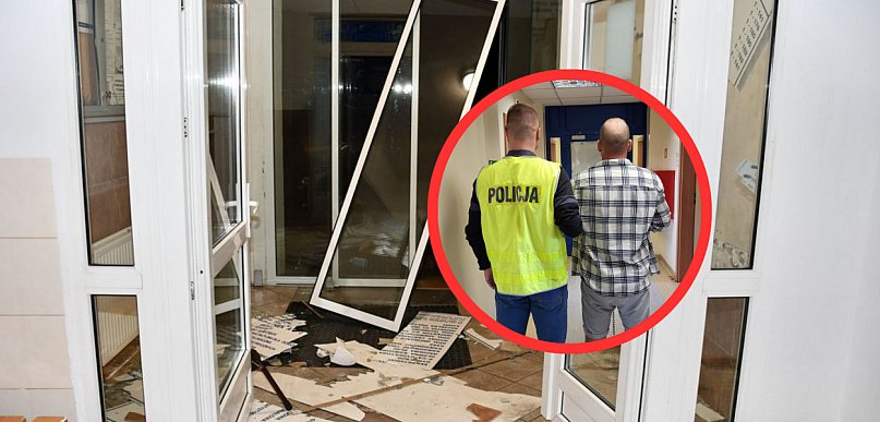 Agresor zdemolował szpital w środku nocy. Groził ratownikowi