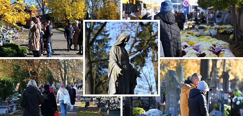 Ciepły i spokojny 1 listopada we Włocławku. Mieszkańcy ruszyli na groby
