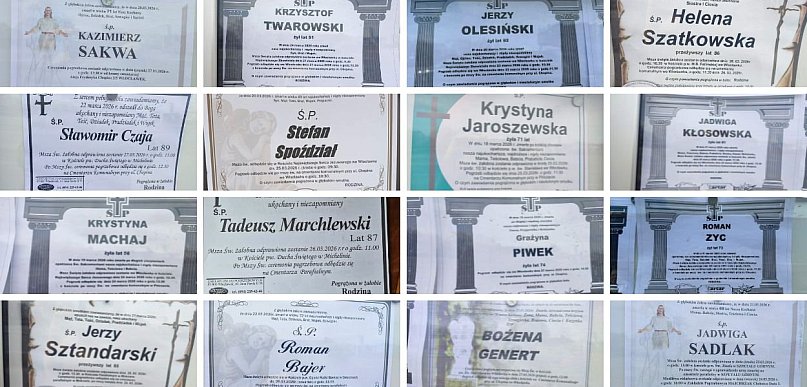 W mijającym tygodniu odeszli od nas [21 - 27 marca]