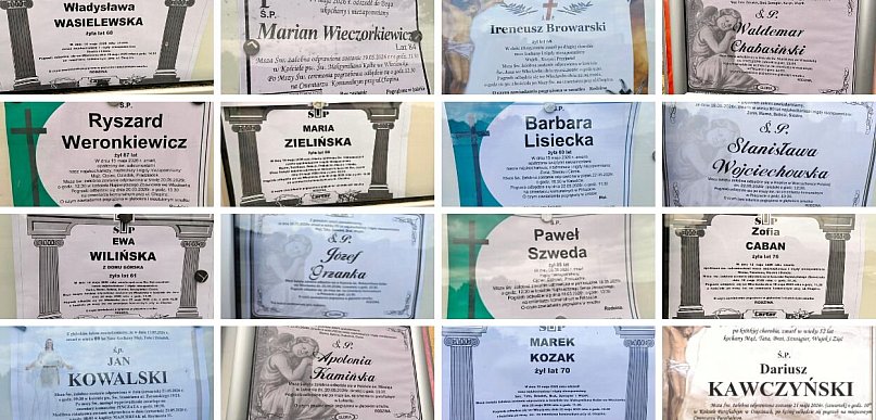 W tydzień ponad 40 pogrzebów we Włocławku i okolicy [NEKROLOGI 16 - 22.V.]