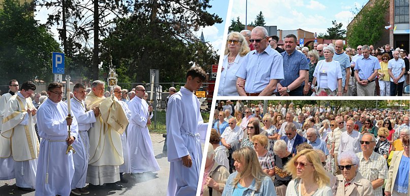 Ulice Włocławka wypełniły się wiernymi. Tak obchodzono Boże Ciało