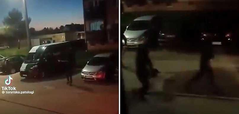 To nagranie spod Torunia obiegło internet. Nagle padły strzały [WIDEO]