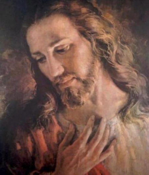 To obraz powstały na podstawie zdjęcia Chrystusa wykonanego przez brata Elię Fot. episkopat.pl