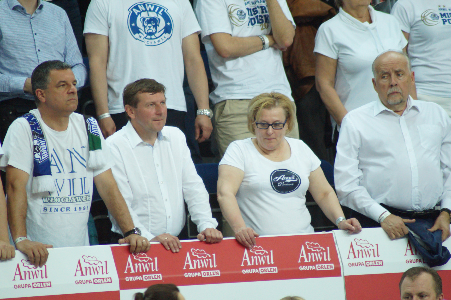 Od lewej: Jacek Jabłoński, prezes spółki Baza, radny Arkadiusz Piasecki, wizeprezydent Barbara Moraczewska, Andrzej Person, członek włocławskiej Rady Sportu.