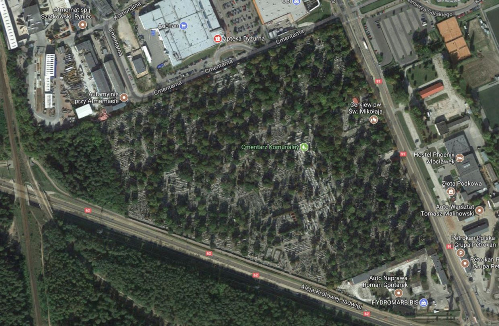 Cmentarz komunalny. Źródło: Google Maps