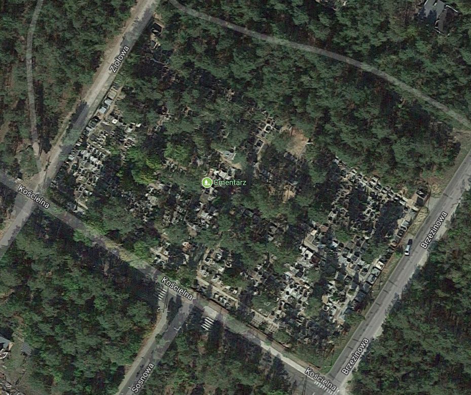 Cmentarz w Michelinie. Źródło: Google Maps