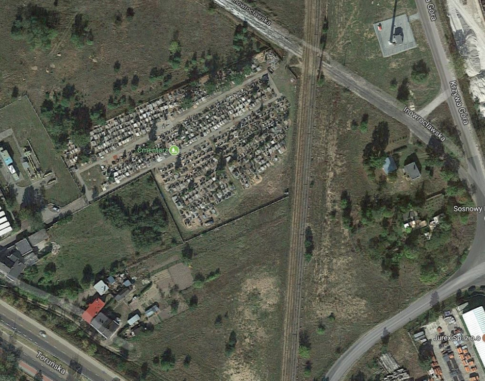 Cmentarz w Rózinowie. Źródło: Google Maps