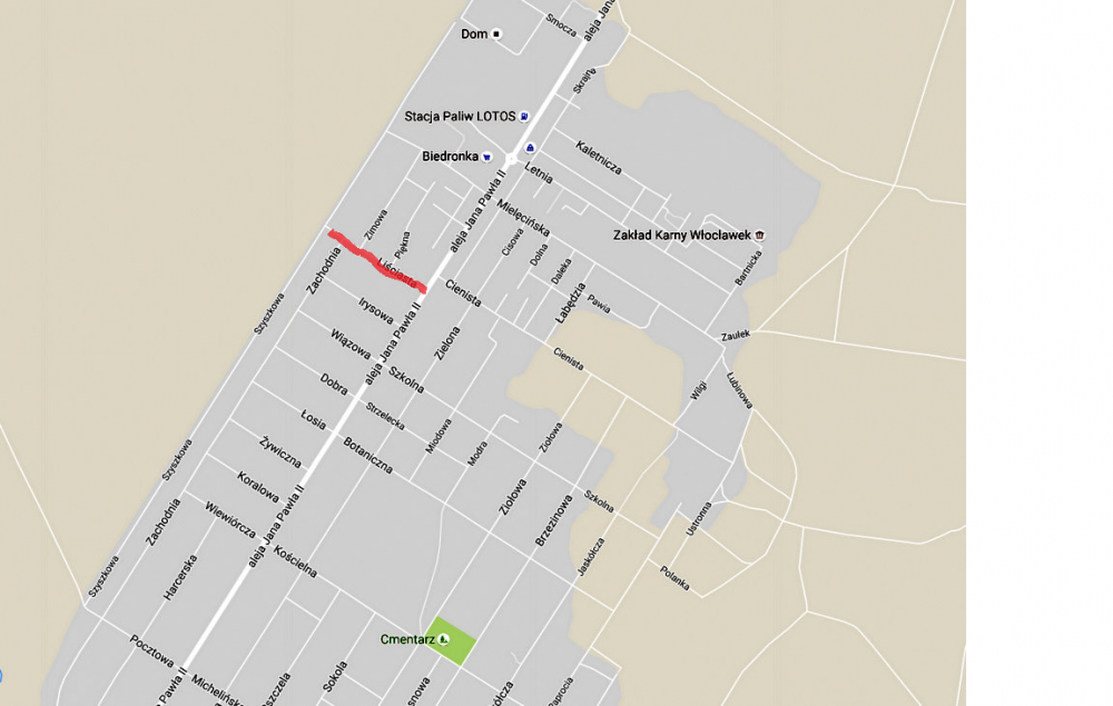Pożar wybuchł w warsztacie samochodowym przy Liściastej. Fot. google maps