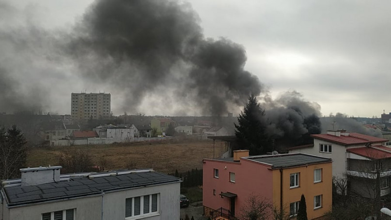 Włocławek: Pożar w Śródmieściu - 16.01.2022